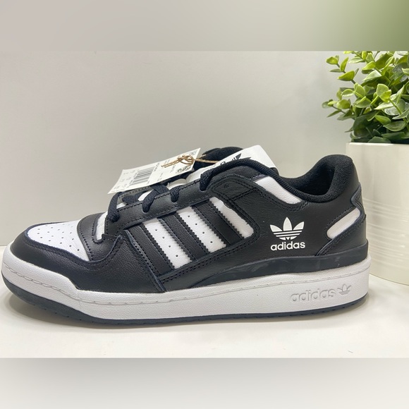 ADIDAS ORIGINALS Forum Low Core Black Cloud White - Picture 8 of 10